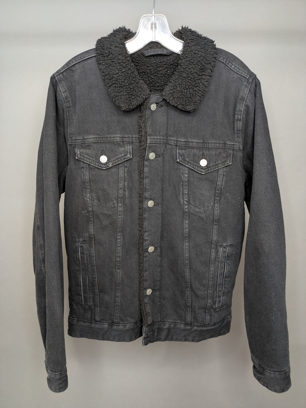 George Black Sherpa-Lined Denim Jacket